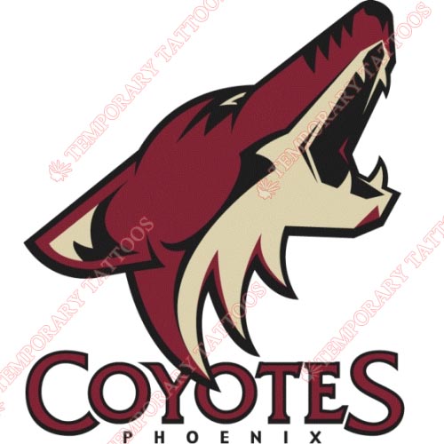 Phoenix Coyotes Customize Temporary Tattoos Stickers NO.296